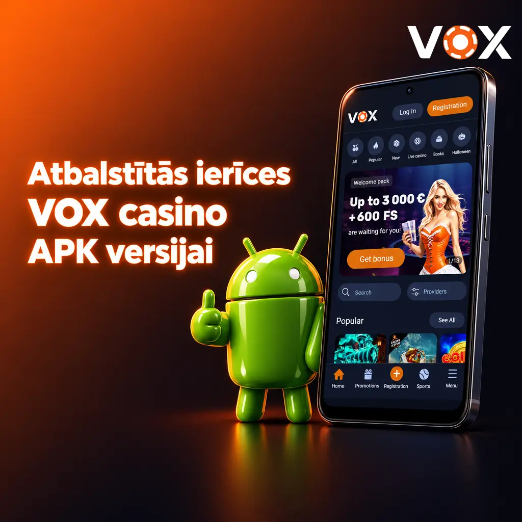 VOX casino APK atbalstītās Android ierīces 2026. gadā — Samsung, Sony, Huawei, OnePlus, Oppo, Google, Xiaomi un Poco modeļi.