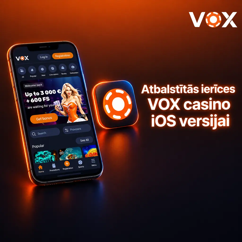VOX casino PWA atbalstītās iPhone un iPad ierīces ar iOS 13 vai jaunāku versiju 2026. gadā