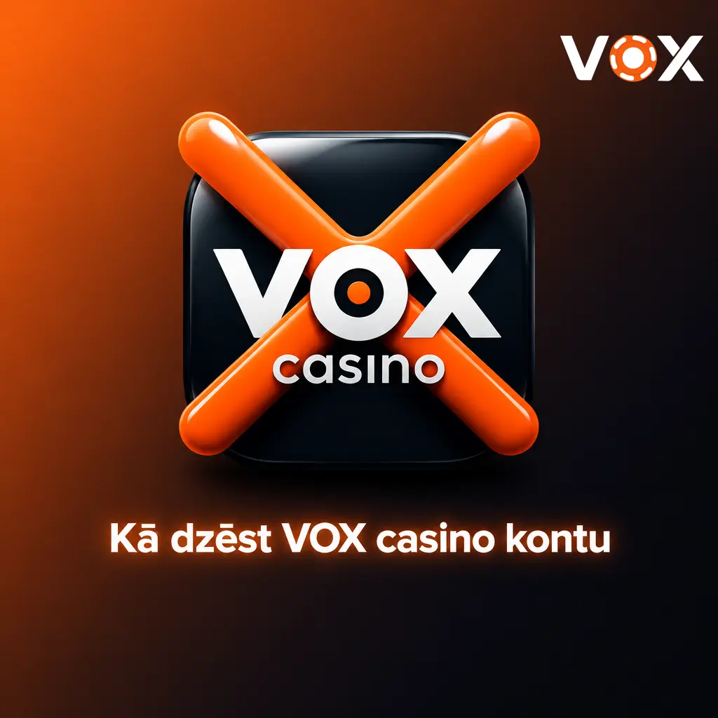VOX casino konta dzēšanas instrukcija - pašizslēgšanās funkcijas izmantošana, lai bloķētu piekļuvi kontam