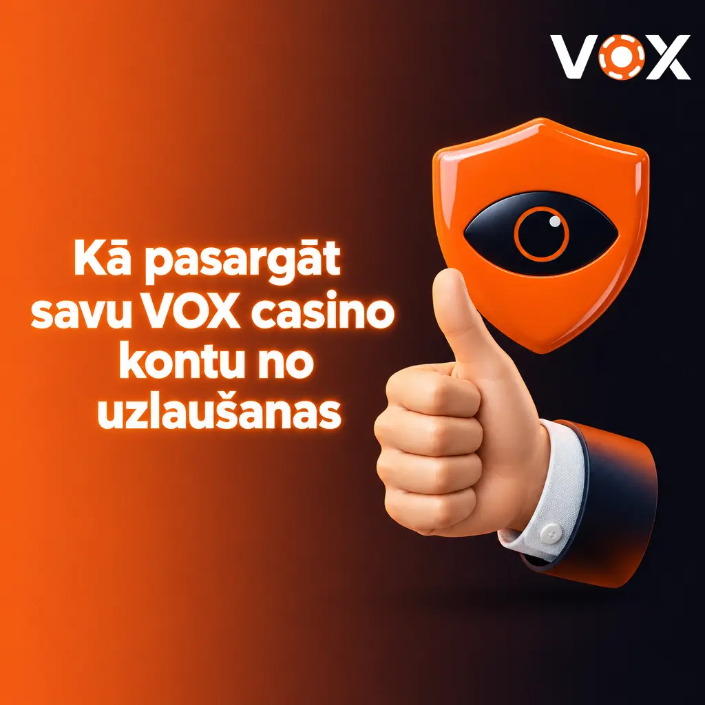 VOX casino konta drošības iestatījumi ar divfaktoru autentifikāciju un stipras paroles izveidi