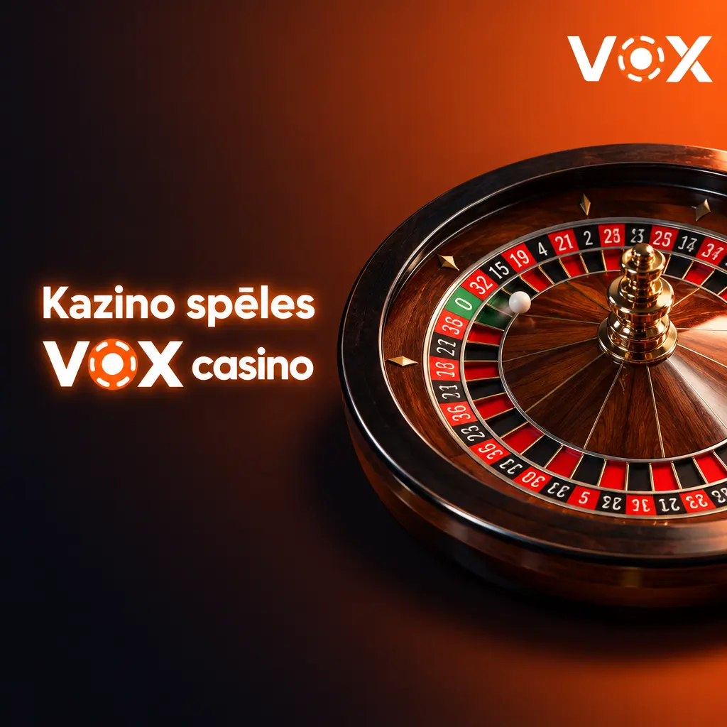 VOX casino kazino spēles - vairāk nekā 3000 spēļu, tai skaitā automāti, rulete, blekdžeks un tiešās spēles ar dīleriem