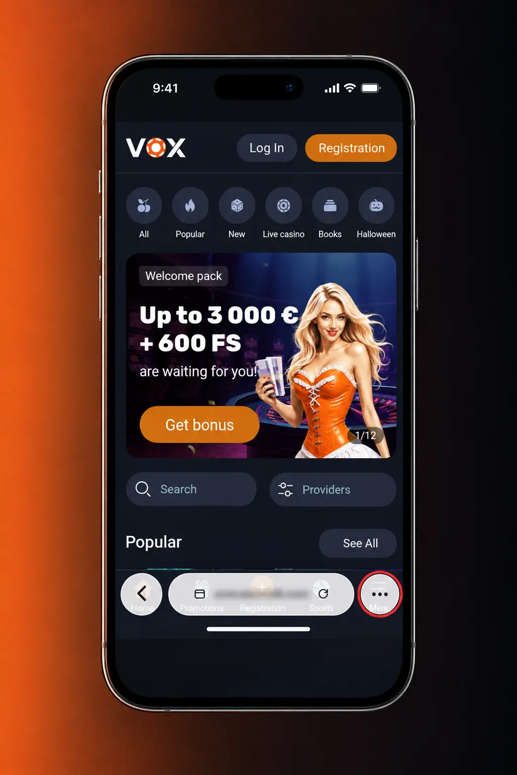 VOX casino PWA instalēšana iOS ierīcē caur Safari pārlūku, pievienojot ikonu sākuma ekrānam