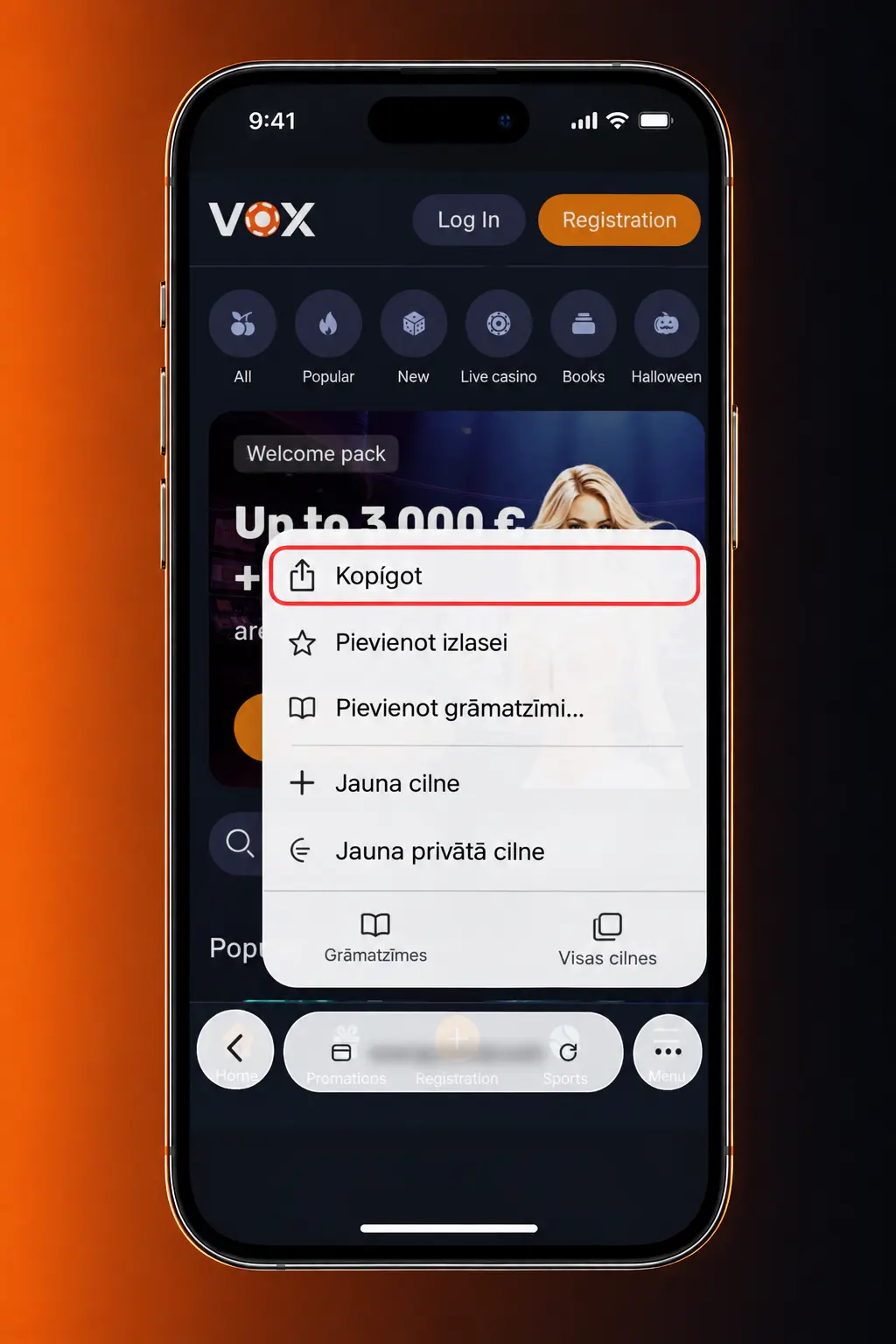 VOX casino lietotnes lejupielāde iOS ierīcēm no oficiālās vietnes, ne App Store