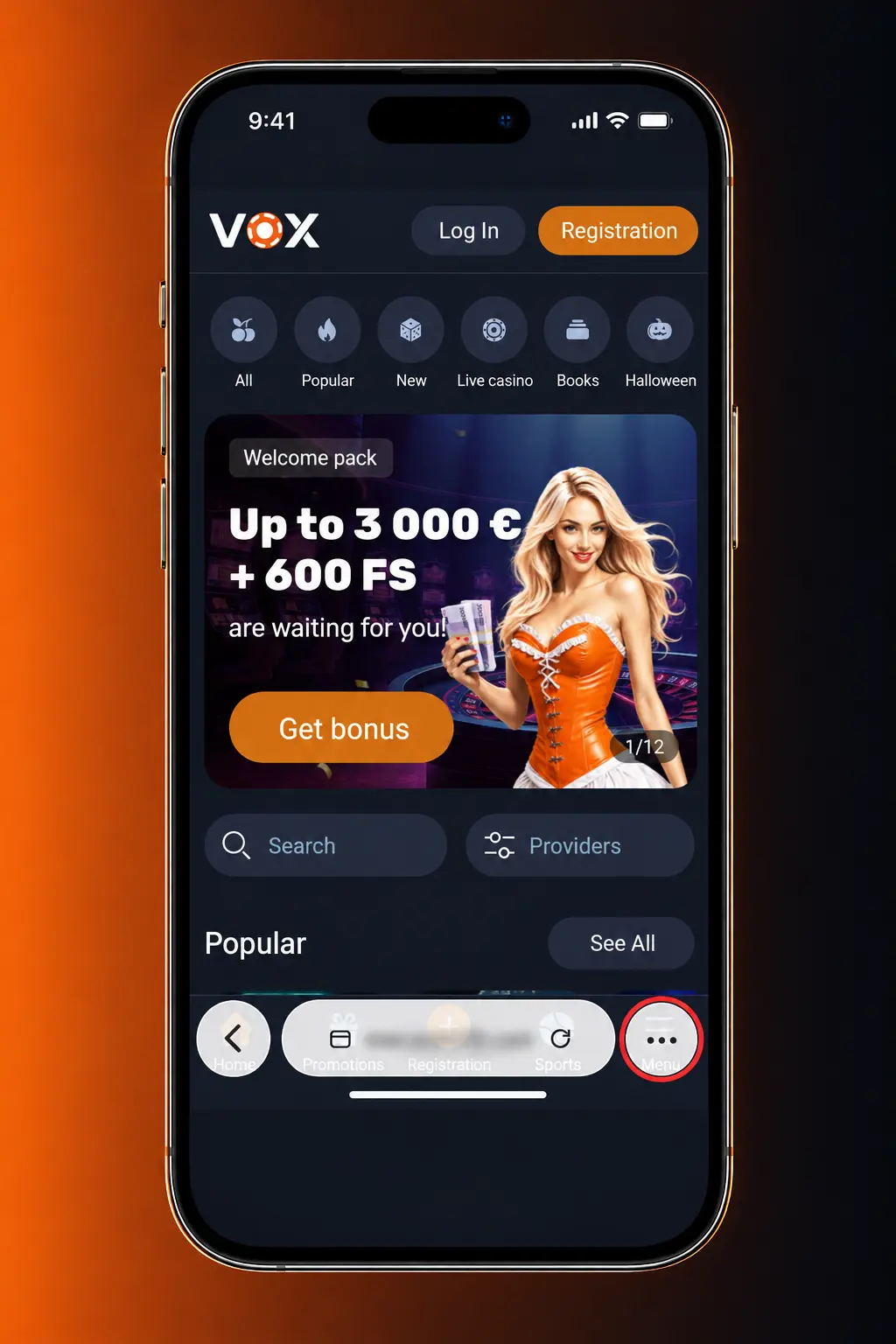VOX casino lietotnes lejupielāde iOS ierīcēm no oficiālās vietnes, instalācija caur Safari pārlūku