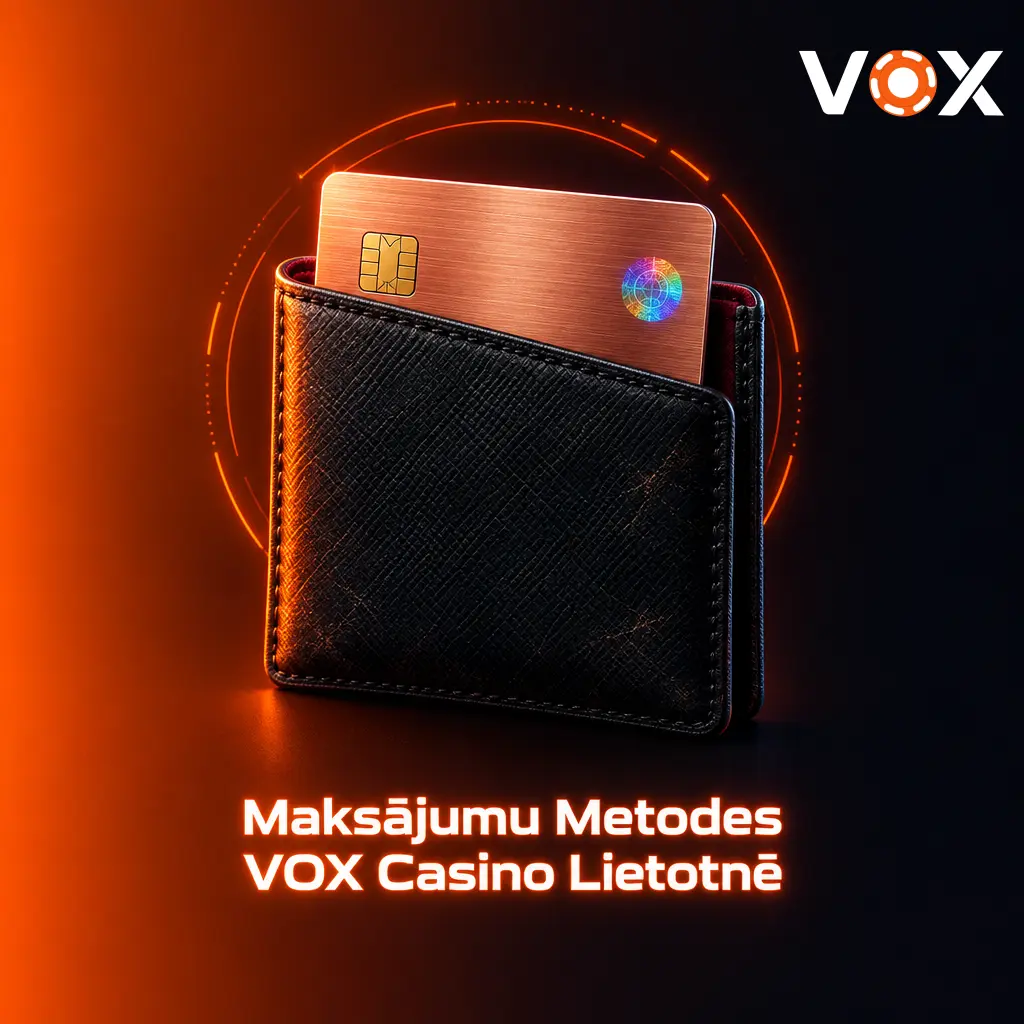 VOX Casino lietotnes drošu maksājumu metožu tabula ar limitiem un apstrādes laikiem Latvijas spēlētājiem