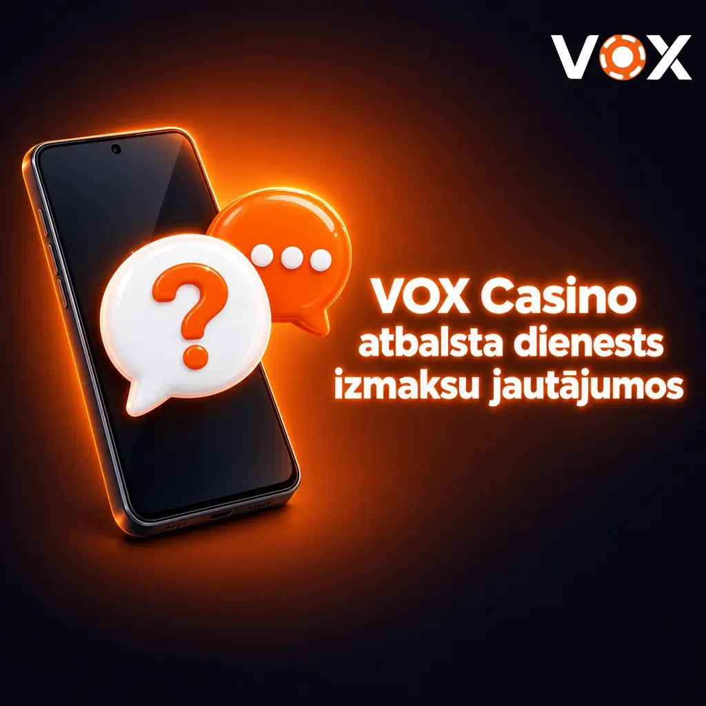 VOX Casino atbalsta dienests palīdz ar izmaksu jautājumiem caur tērzētavu, e-pastu un FAQ sadaļu