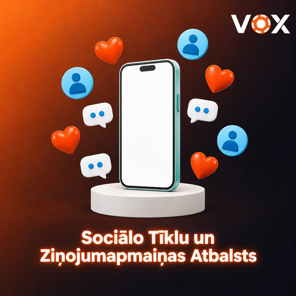 VOX casino sociālo tīklu profili un ziņojumapmaiņas atbalsts jaunumiem un vispārīgiem jautājumiem
